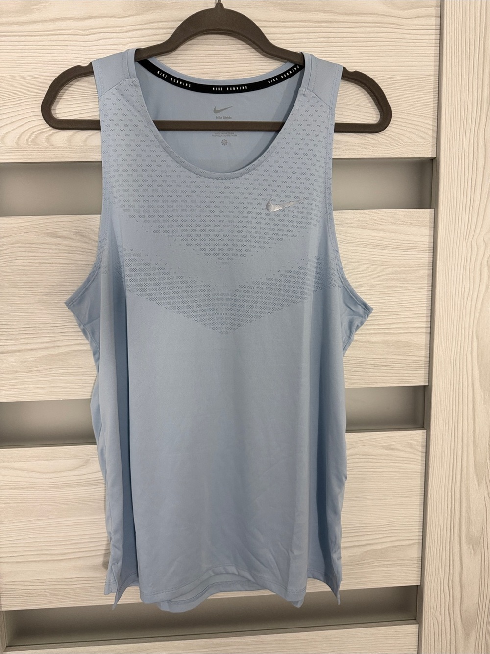 Nike Men's Light Blue Performance Running Tank
